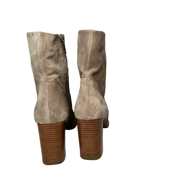 Aquatalia Luissa Bootie Boot Suede Leather Shell Beige Size 10 Womens NEW - Picture 6 of 9